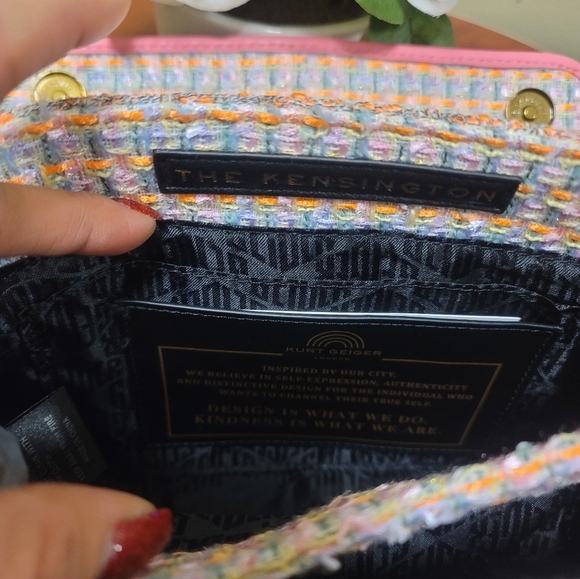 Kensington Tweed Convertible Shoulder Bag Kurt Geiger London - Picture 11 of 12